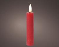 Dinerkaars LED vlam H16cm rood 2 stuks