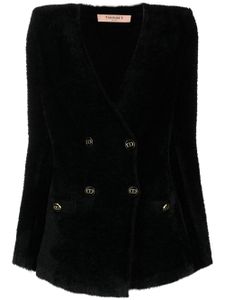 TWINSET blazer à logo en jacquard - Noir