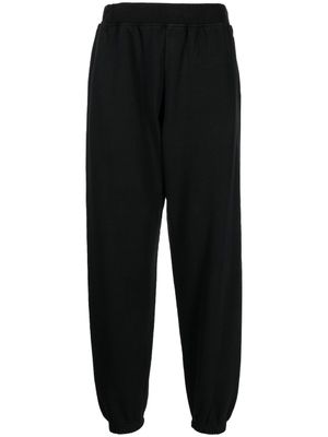 Aries pantalon de jogging en coton à logo imprimé - Noir