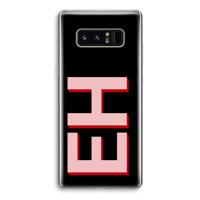 Monogram: Samsung Galaxy Note 8 Transparant Hoesje