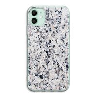 Gespikkelde marmer: iPhone 11 Transparant Hoesje