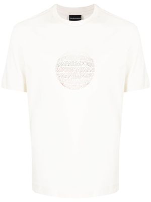 Emporio Armani t-shirt en coton à logo imprimé - Blanc