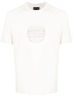 Emporio Armani t-shirt en coton à logo imprimé - Blanc