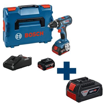 Bosch Professional GSR 18V-28 Accu Schroefboormachine 18V 4.0Ah in L-Boxx - 06019H410A