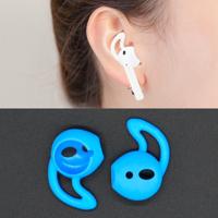 Draadloze Bluetooth oortelefoon silicone ear caps Earpads voor Apple AirPods (blauw)