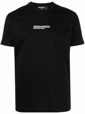 DSQUARED2 t-shirt à logo imprimé - Noir