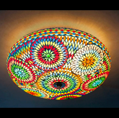 Plafonniere Roya multi colour in 3 maten