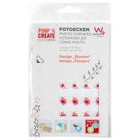 Fotohoeken walther design bloemen 2vel a 42 stuks