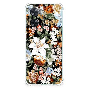 Case voor OPPO A57 | A57s | A77 4G Dark Flowers