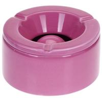 Stormasbak - terras asbakken - roze - 12 x 6 cm - Dolomiet kunststeen - buiten - tuin