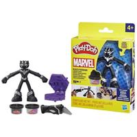 Play-Doh Black Panther, scherpe klauwen met flexibele figuur en boetseerklei, leeftijd 4, Marvel - thumbnail