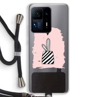 Zwart-wit cactus: Xiaomi Mi Mix 4 Transparant Hoesje met koord Zwart-wit cactus: Xiaomi Mi Mix 4 Transparant Hoesje met koord