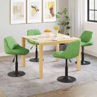 Eetkamerstoelen draaibaar 4 st fluweel lichtgroen Eetkamerstoelen draaibaar 4 st fluweel lichtgroen