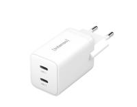 Intenso POWER ADAPTER 2XUSB-C GAN/7804012 Universeel Wit AC Snel opladen Binnen