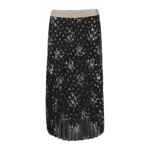 Cassis rok met bladprint en glitters zwart/goud Cassis rok met bladprint en glitters zwart/goud