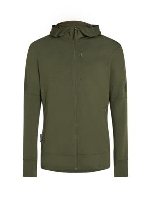 Icebreaker 260 Quantum IV LS Zip Hoody Vest Heren Loden S