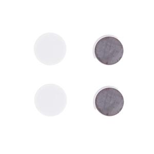 Benson koelkast Magneten rond - Wit - 4x stuks - D35 mm - magneetjes