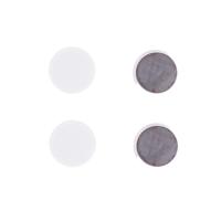 Benson koelkast Magneten rond - Wit - 4x stuks - D35 mm - magneetjes Benson koelkast Magneten rond - Wit - 4x stuks - D35 mm - magneetjes