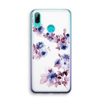 Waterverf bloemen: Huawei P Smart (2019) Transparant Hoesje