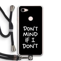 Don't Mind: Pixel 3 XL Transparant Hoesje met koord