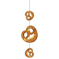 Oktoberfest thema hangslinger met pretzels 75 x 28 cm
