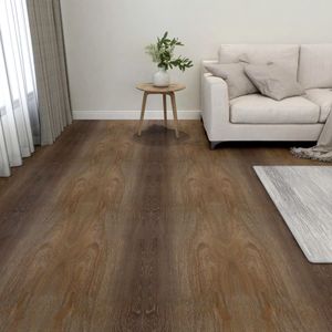 VidaXL Vloerplanken zelfklevend 55 st 5,11 m² pvc bruin