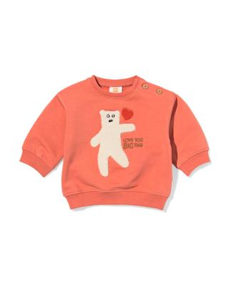HEMA Newborn sweater beren roze (roze)