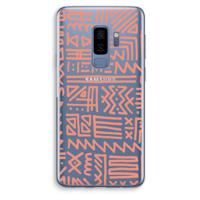 Marrakech Pink: Samsung Galaxy S9 Plus Transparant Hoesje