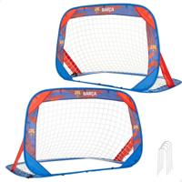 Set van 2 voetbaldoelen F.C. Barcelona