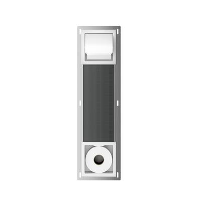 Toiletrolhouder met Klep en Reserverolhouder Inbouw BWS Milan Mat Wit Boss & Wessing