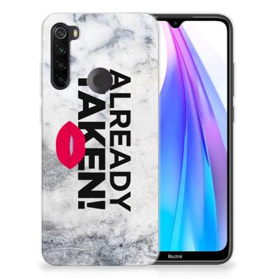 Xiaomi Redmi Note 8T | Siliconen hoesje | met naam Already Taken White