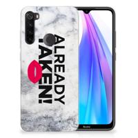Xiaomi Redmi Note 8T | Siliconen hoesje | met naam Already Taken White