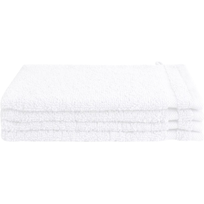 Byrklund Washandjes 16x21 cm Wit - 4 stuks