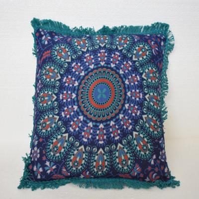 Oosters sierkussen Mandala turquoise