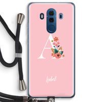 Pink Bouquet: Huawei Mate 10 Pro Transparant Hoesje met koord