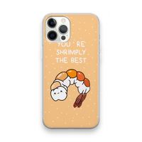 You're Shrimply The Best: iPhone 12 Pro Max Transparant Hoesje