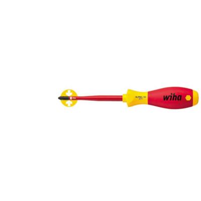 Wiha PlusMinus Schraubendreh.SL/PH1 SoftFinish-slimFix VDE1000V Plus/minus schroevendraaier VDE Grootte SL/PH 1 Koplengte: 80 mm