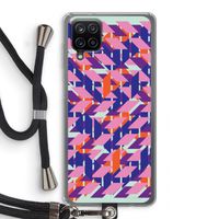 Skew Blush 3: Samsung Galaxy A12 Transparant Hoesje met koord