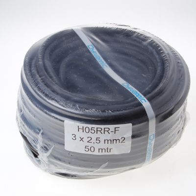 Kabel neopr.zwart 3x2.5 (50m)