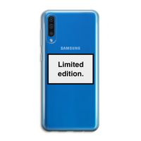 Limited edition: Samsung Galaxy A50 Transparant Hoesje