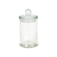 Voorraadpot glas knop Ø6x11cm