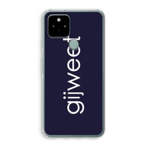 Gijweet: Google Pixel 5 Transparant Hoesje