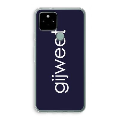 Gijweet: Google Pixel 5 Transparant Hoesje