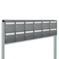 Allux Flow Set 6-Breed, 2-Hoog Met Dak Op Statief Antraciet - 40040065_6x2ds