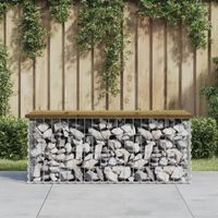 Tuinbank schanskorfontwerp 103x44x42 cm gempregneerd hout - thumbnail