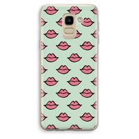 Lipjes: Samsung Galaxy J6 (2018) Transparant Hoesje Lipjes: Samsung Galaxy J6 (2018) Transparant Hoesje