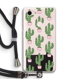 Cactus Lover: Pixel 3 XL Transparant Hoesje met koord