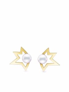 TASAKI boucles d'oreilles Collection Line Comet Plus en or 18ct à perles