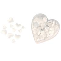 Rayher Strooihartjes - 100x stuks - luxe - satijn - hartjes - 13 a 20 mm - huwelijk - versiering