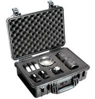 Peli 1500 case, foam, zwart, 42.5 x 28.4 x 15.5 cm